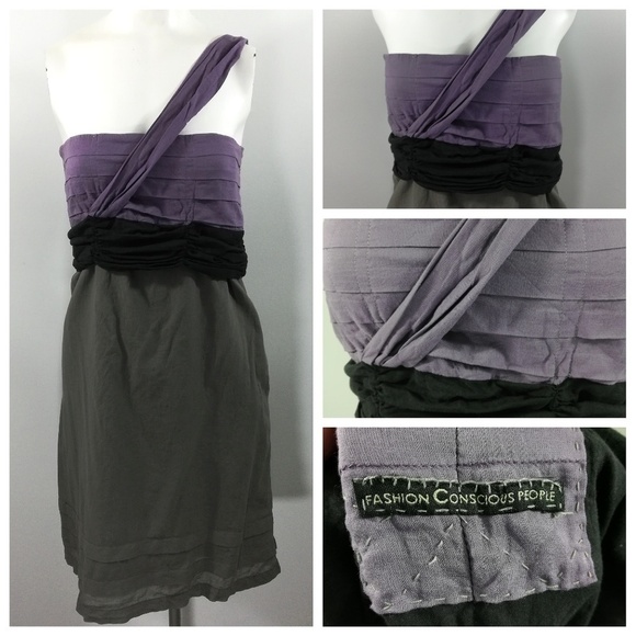 Fashion Conscious People One Shoulder Dress Size L - Picture 1 of 8